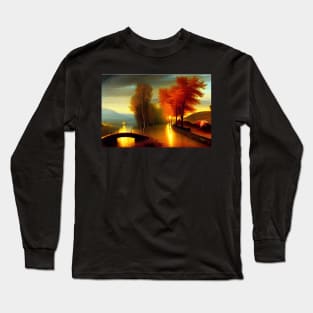 Autumnal river Long Sleeve T-Shirt